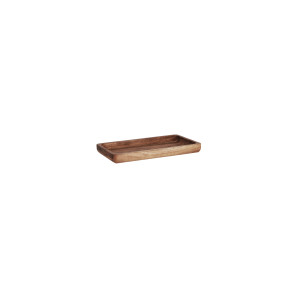 Serve Natural Acacia Rectangular Tray 254x140x25mm