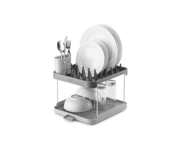 2-tier Dish Rack - Grey