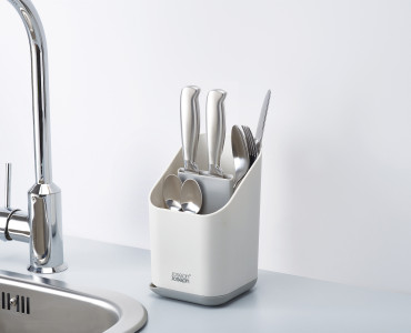 Duo Cutlery Drainer with Knife Slot