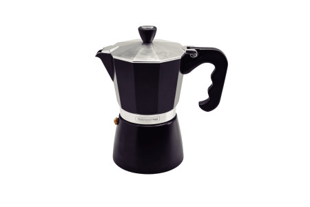 Italian Espresso Coffee Maker Black 320ml, 6 Cup