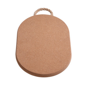 Deluxe Cork Trivet with Rope Handle Oval 30 x 20 x 2cm