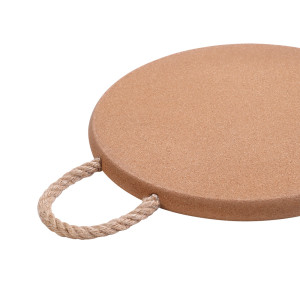 Deluxe Cork Trivet with Rope Handle Round 25 x 2cm